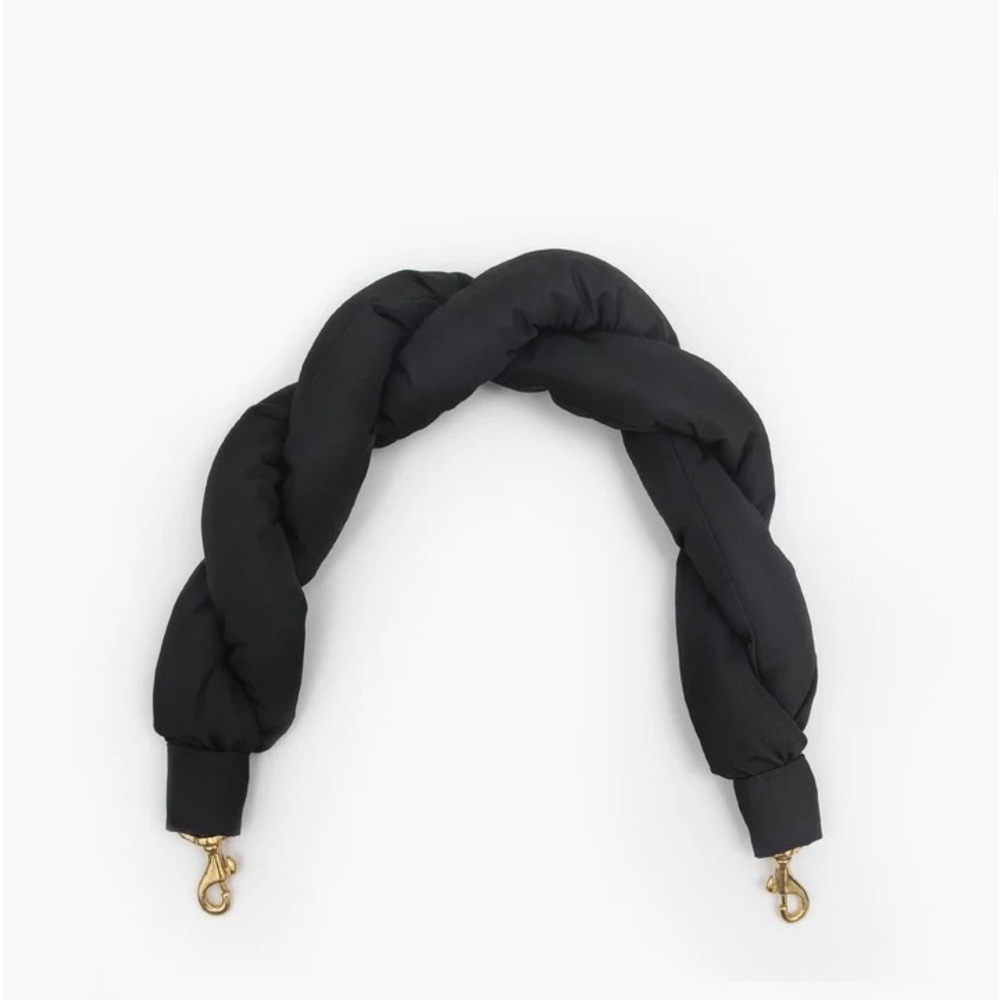 Twisted Puff Moyen Strap in Black